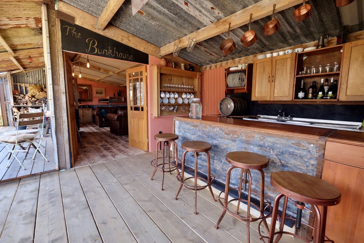 The Bothy Bar with outside kitchen